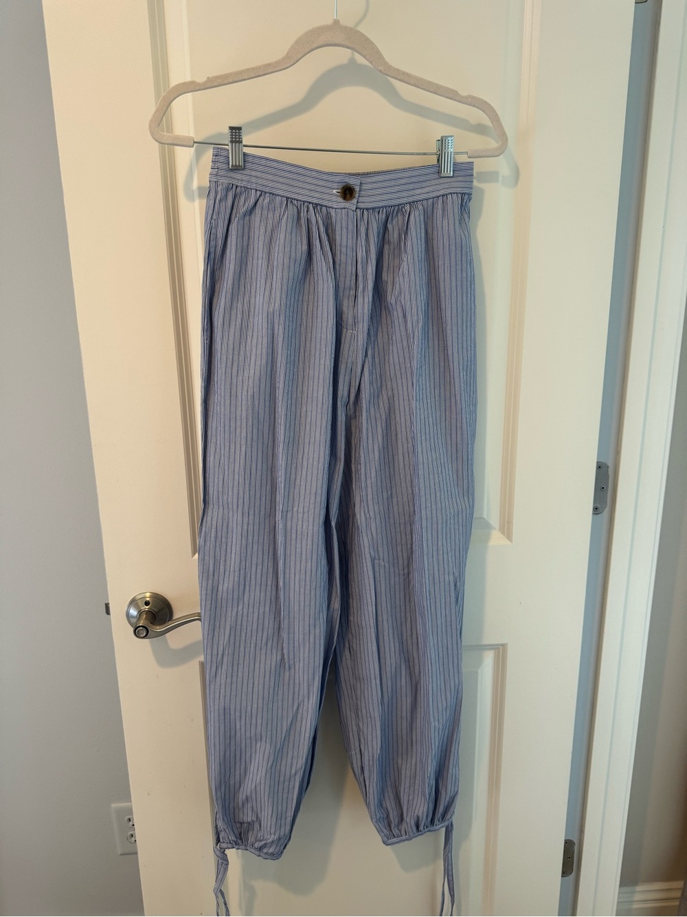 NWT Ciao Lucia Vera Striped Blue Cotton Pants | S - Picture 4 of 8
